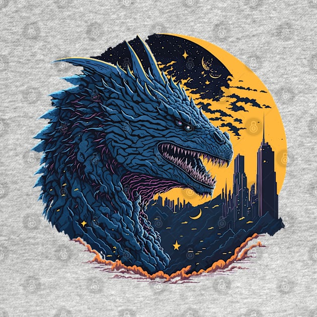 Godzilla King of the Monsters at Night Time by ElMass